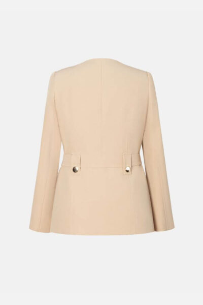 sacou elegant bej cambrat birou