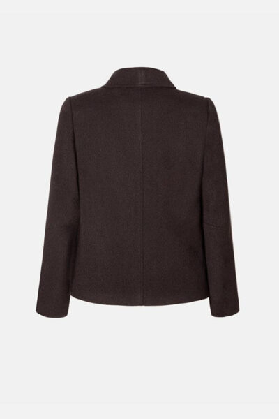scurta neagra cu guler suprapus
